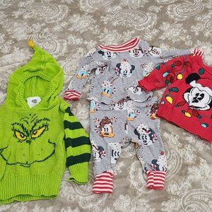 3-6month Disney & The Grinch bundle